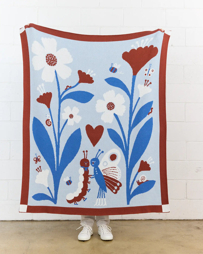 Bugs in Love Throw Blanket-zoom-