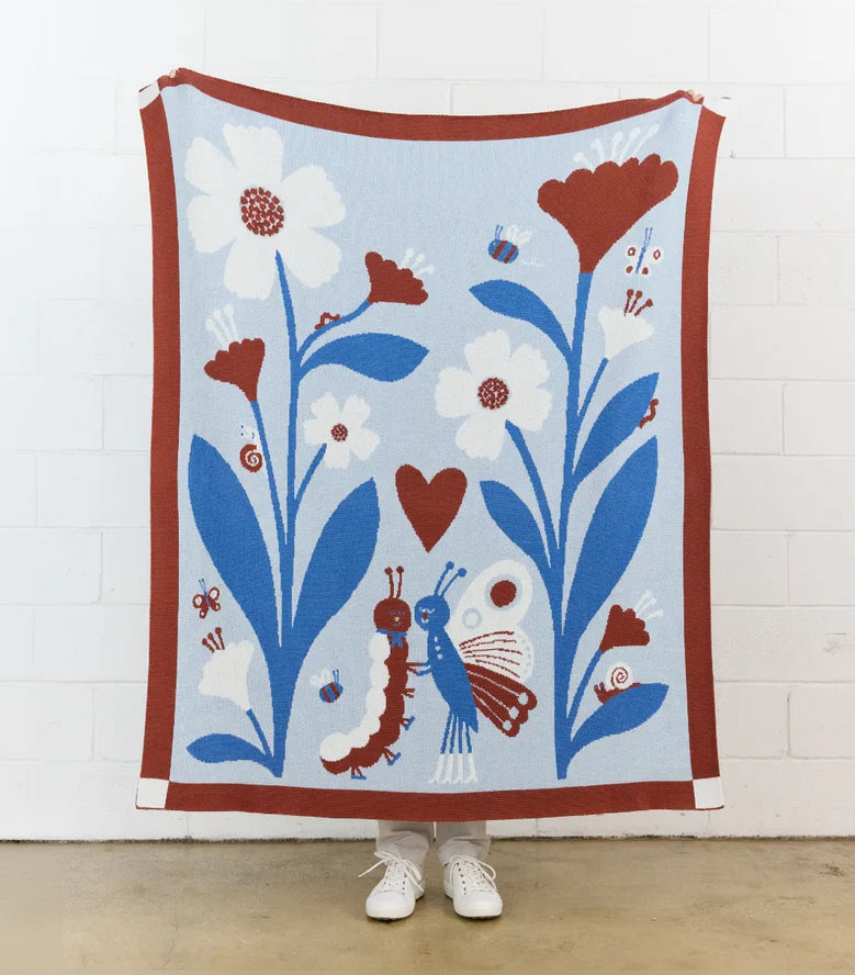 Bugs in Love Throw Blanket
