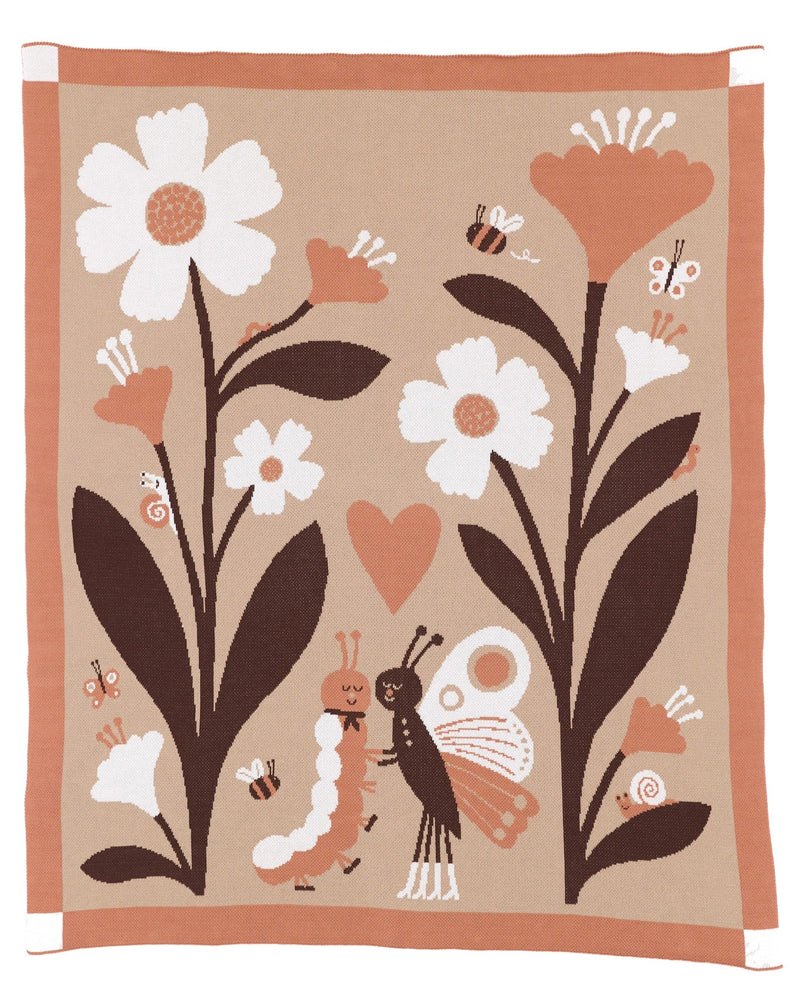 Bugs in Love Throw Blanket-zoom-
