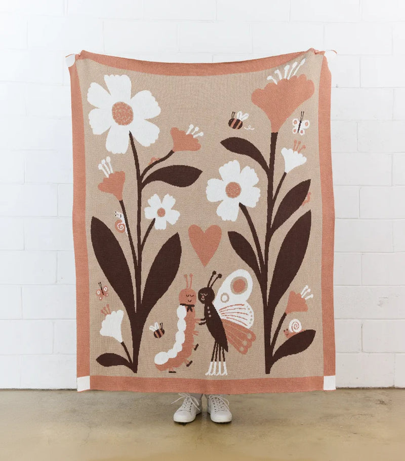 Bugs in Love Throw Blanket-zoom-