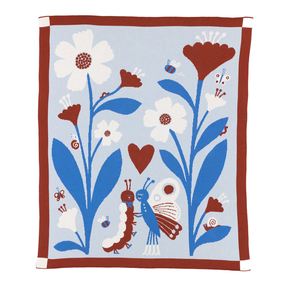 Bugs in Love Throw Blanket