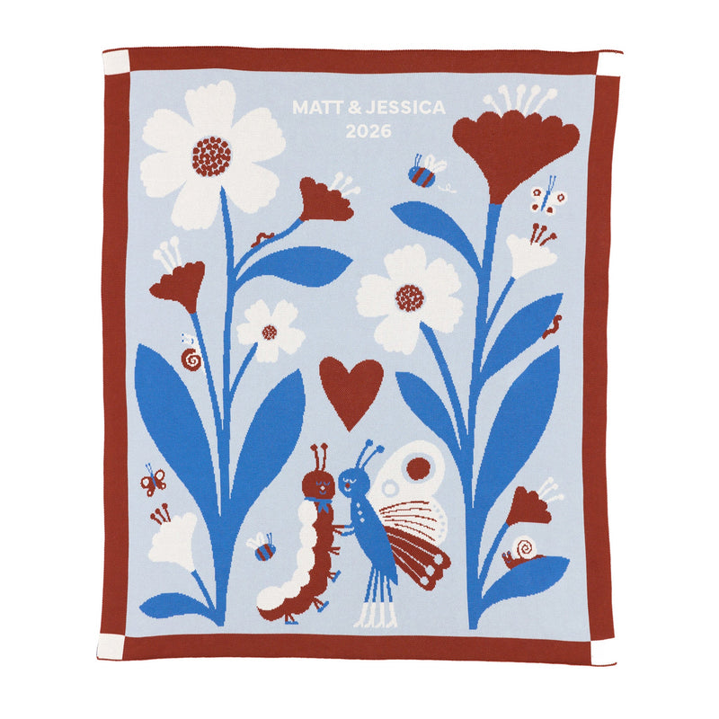 Bugs in Love Throw Blanket-zoom-