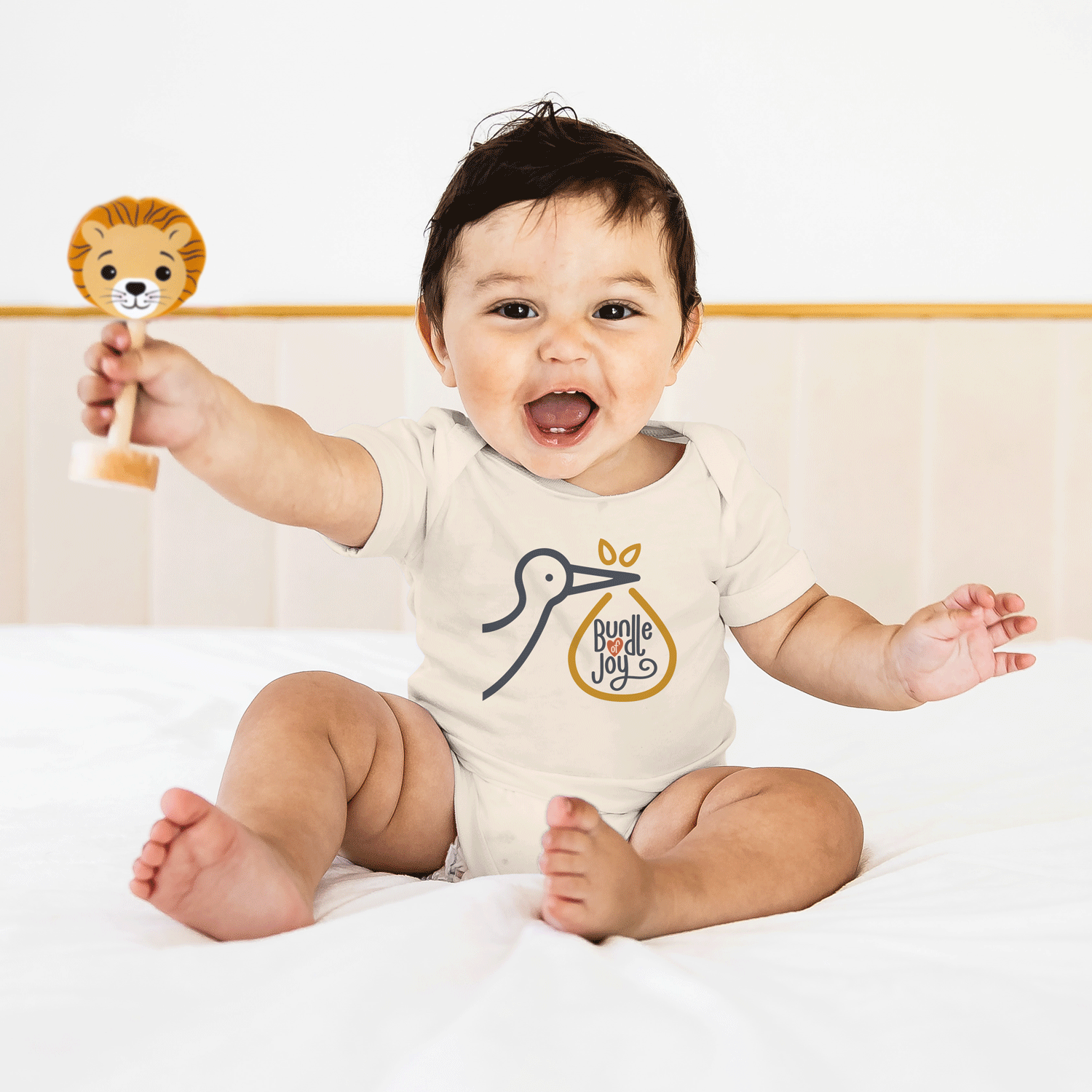 Grasp & Giggle Lion Rattle-2