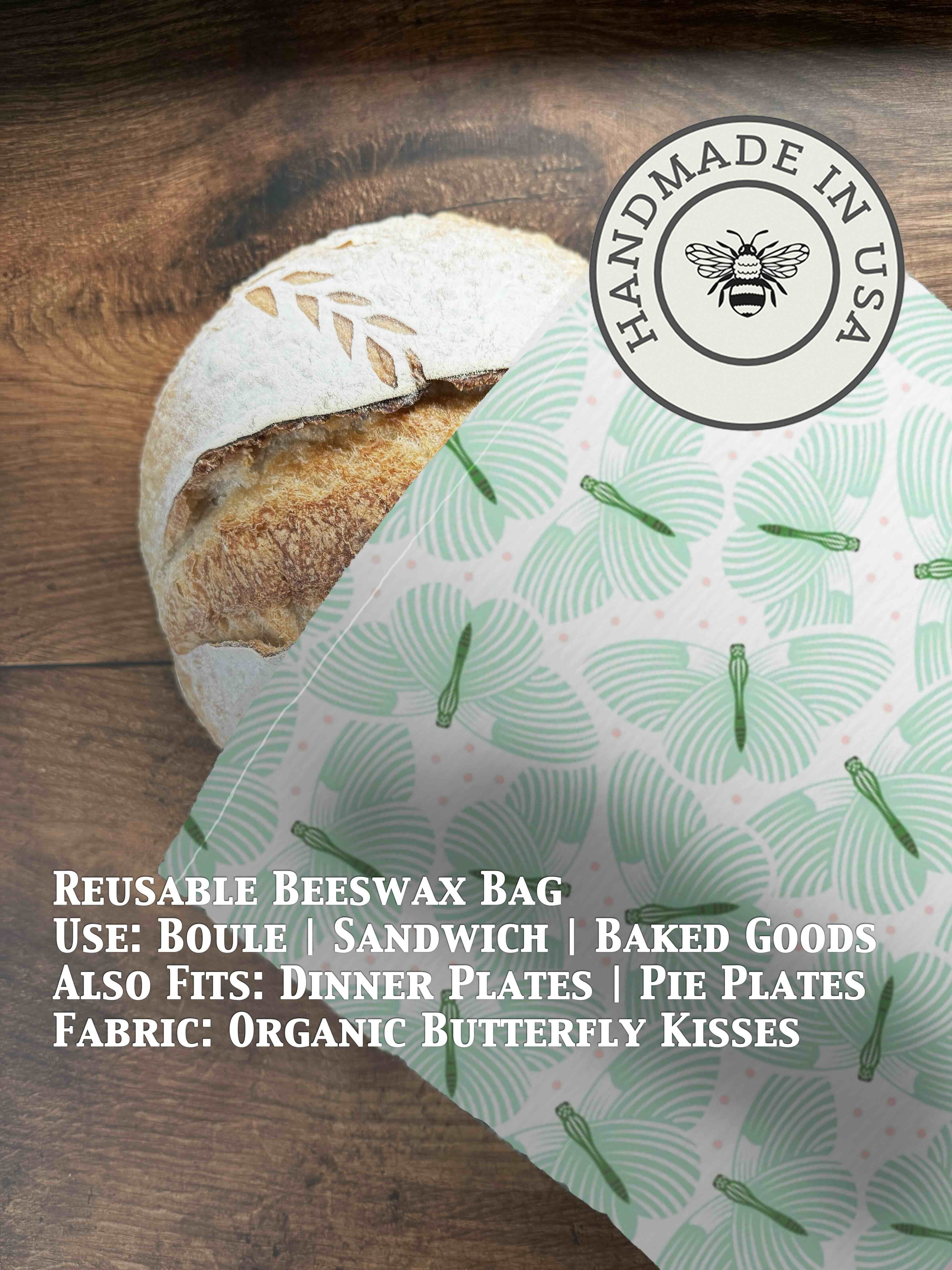 Beeswax Bread Bag | Reusable Cotton Food Storage Bag-zoom-39