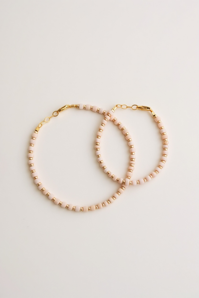 Blush & Gold Layer Bracelet | 14K Gold Filled-zoom-