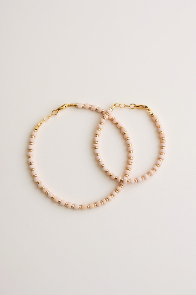 Blush & Gold Layer Bracelet | 14K Gold Filled