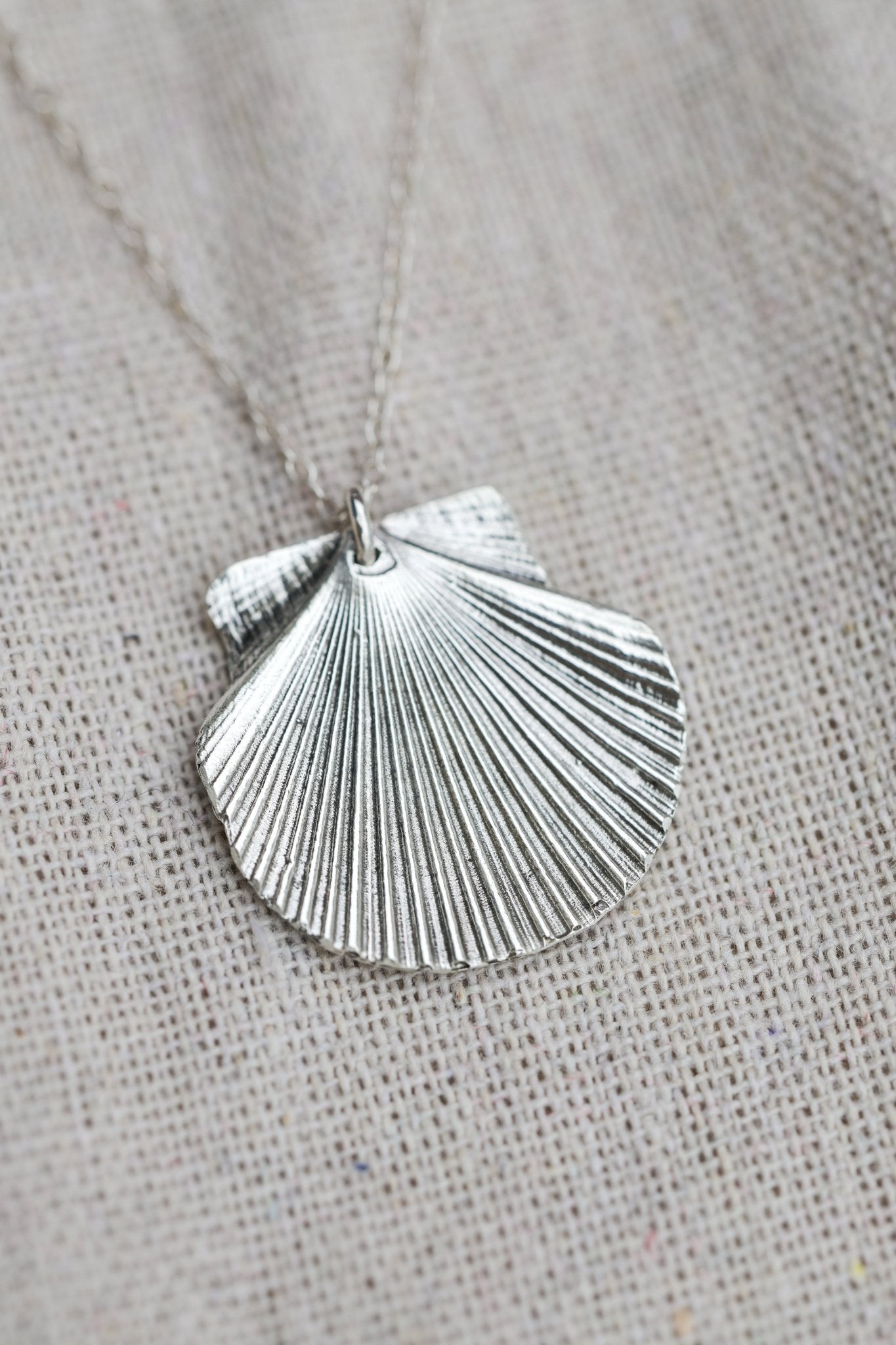Fan Shell Necklace | Sterling Silver - Aware House
