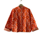 The Charlotte Jacket in Orange Zig Zag