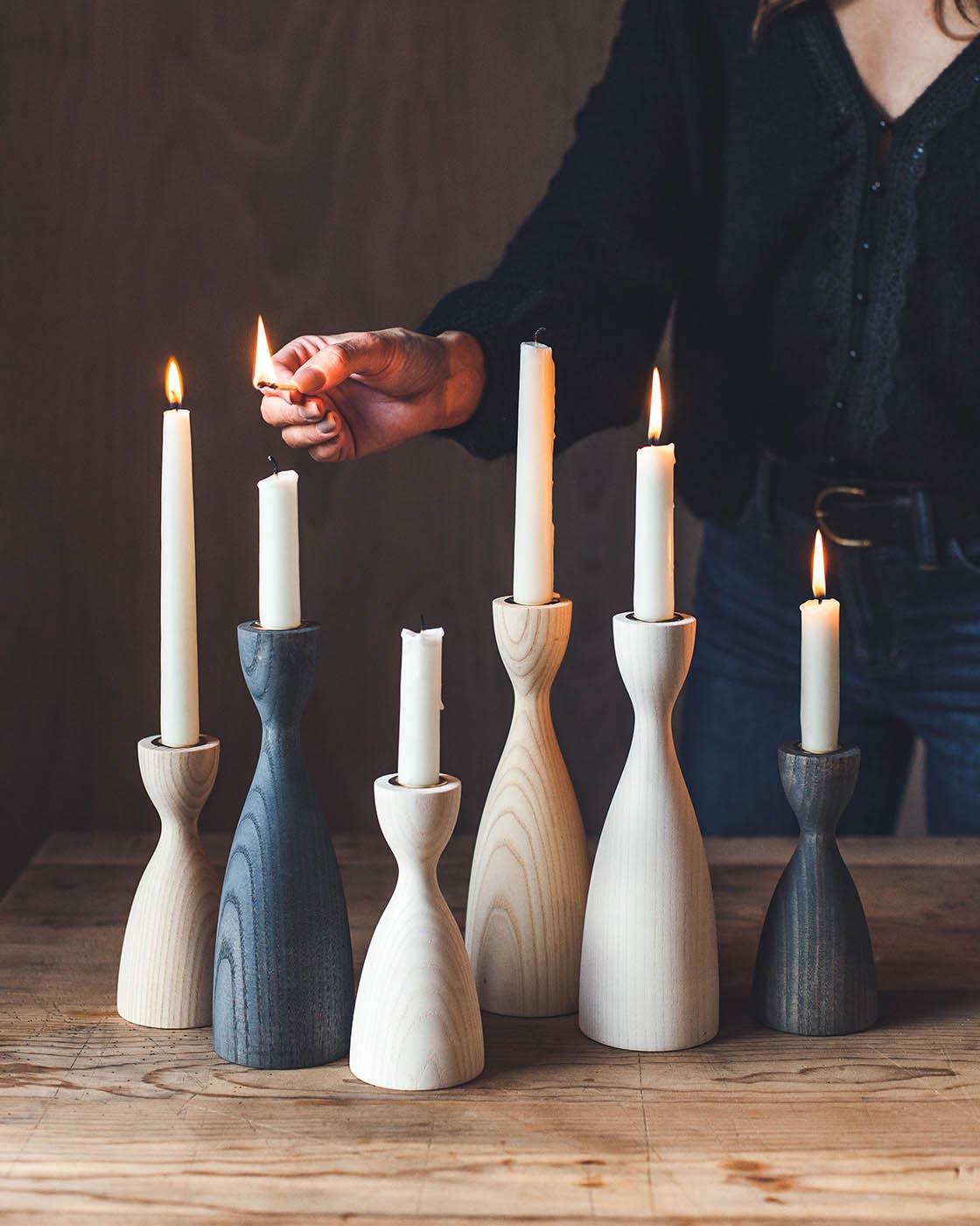 White Taper Candles-zoom-6