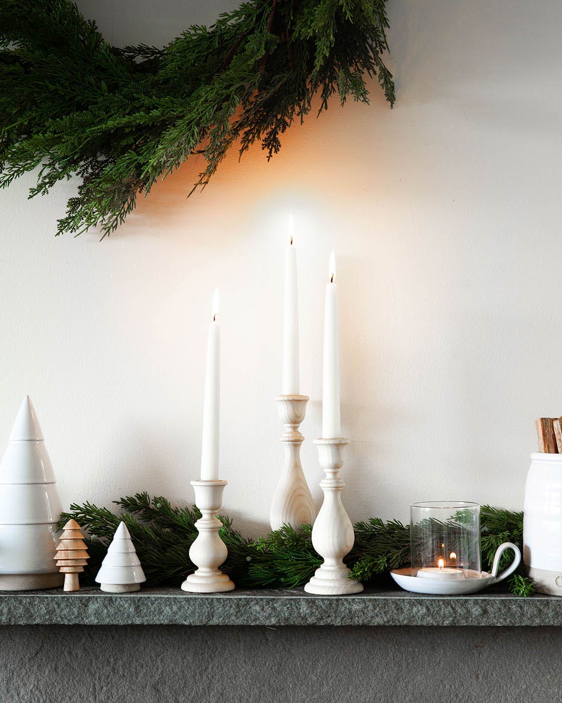 White Taper Candles-4