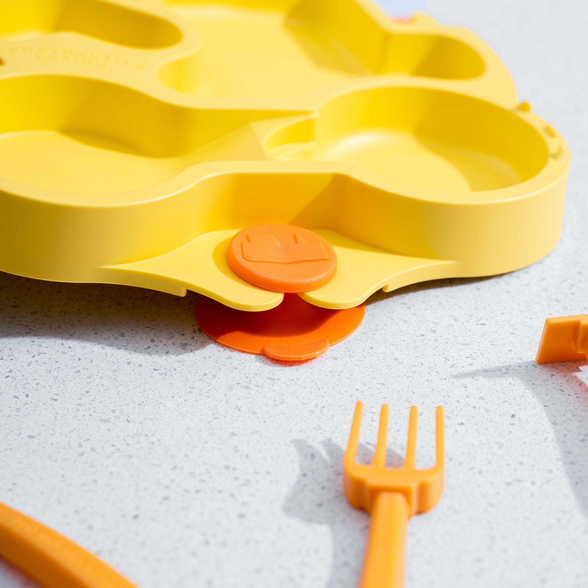 Truck Training Plate and Utensils - Aware House - Constructive Eating -