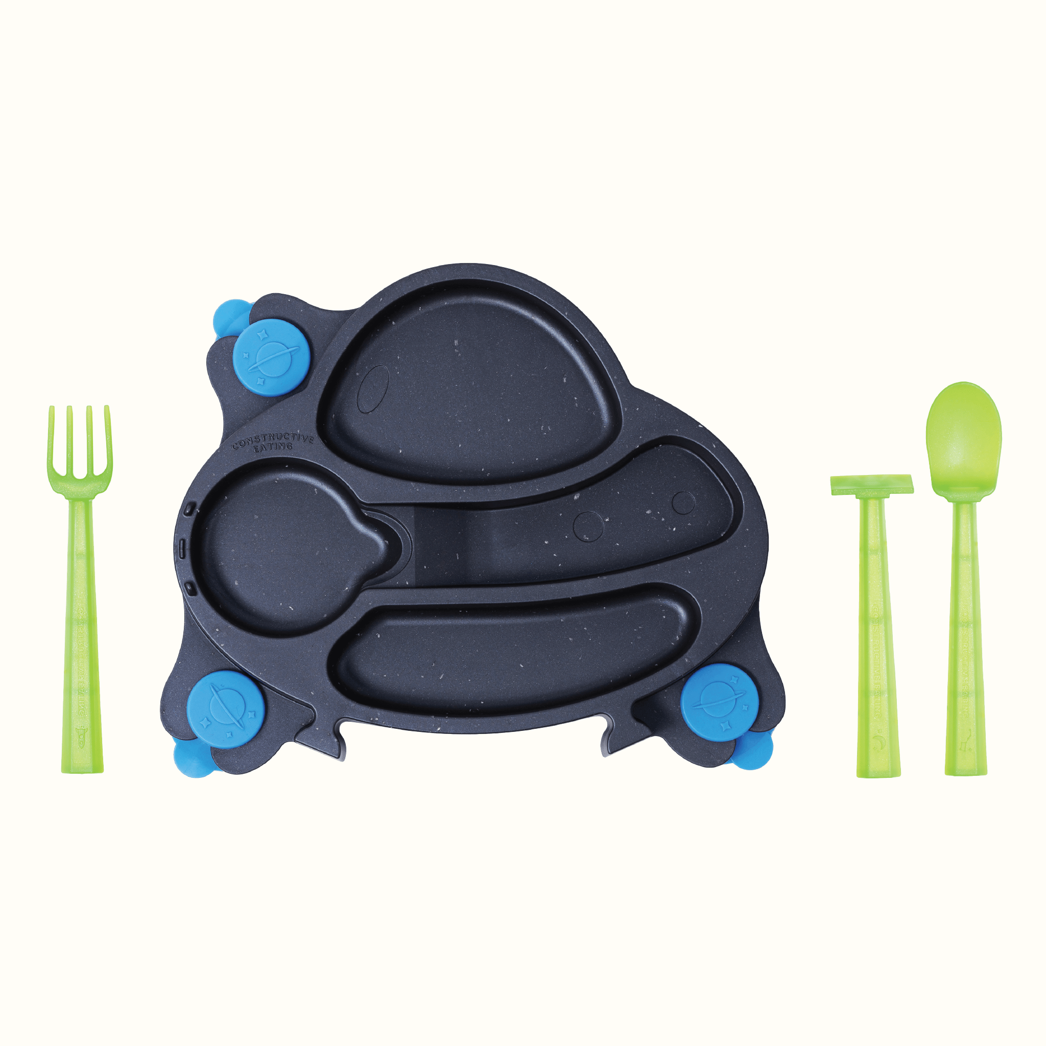 UFO Training Plate and Utensils - Aware House - Constructive Eating -