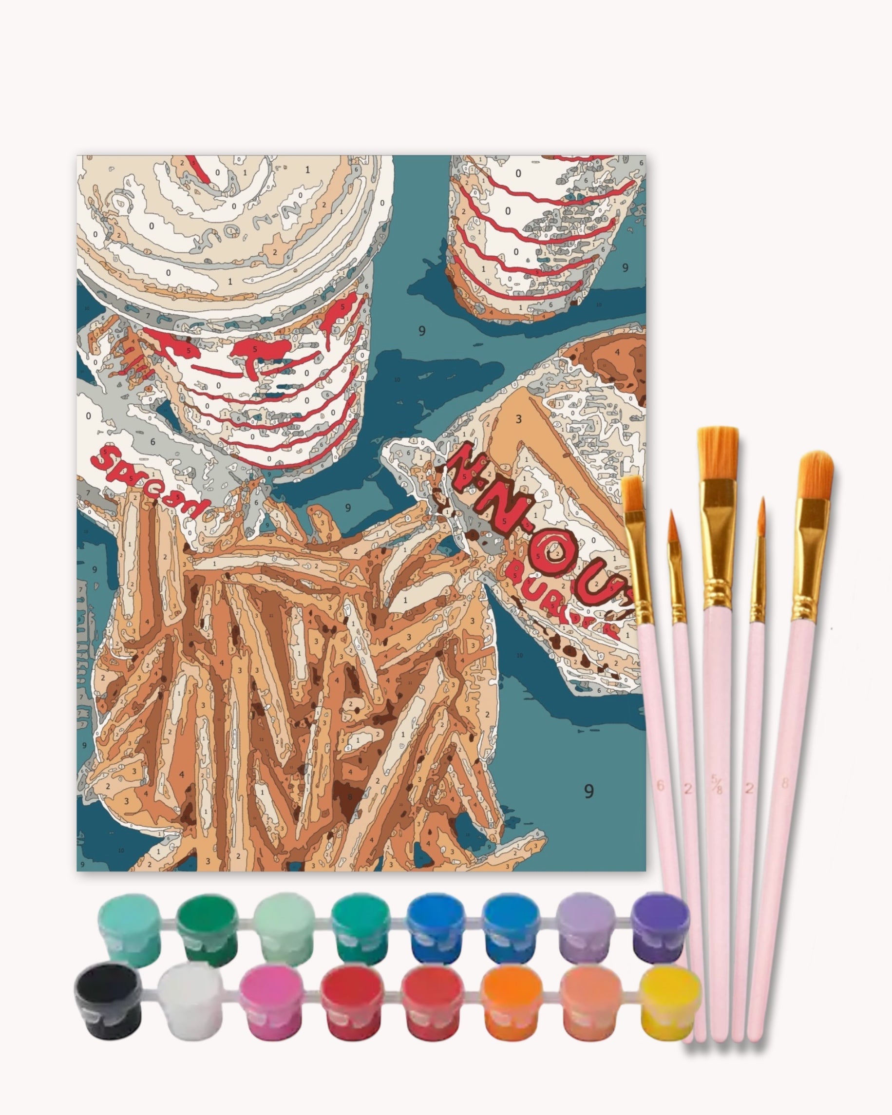 Fast Food Paint by Numbers Kit