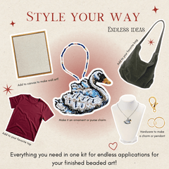 Swan Beaded Art Kit - Aware House