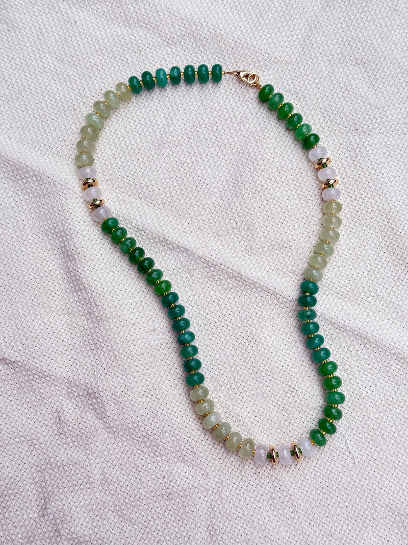 Lucky Gradient Beaded Necklace-zoom-