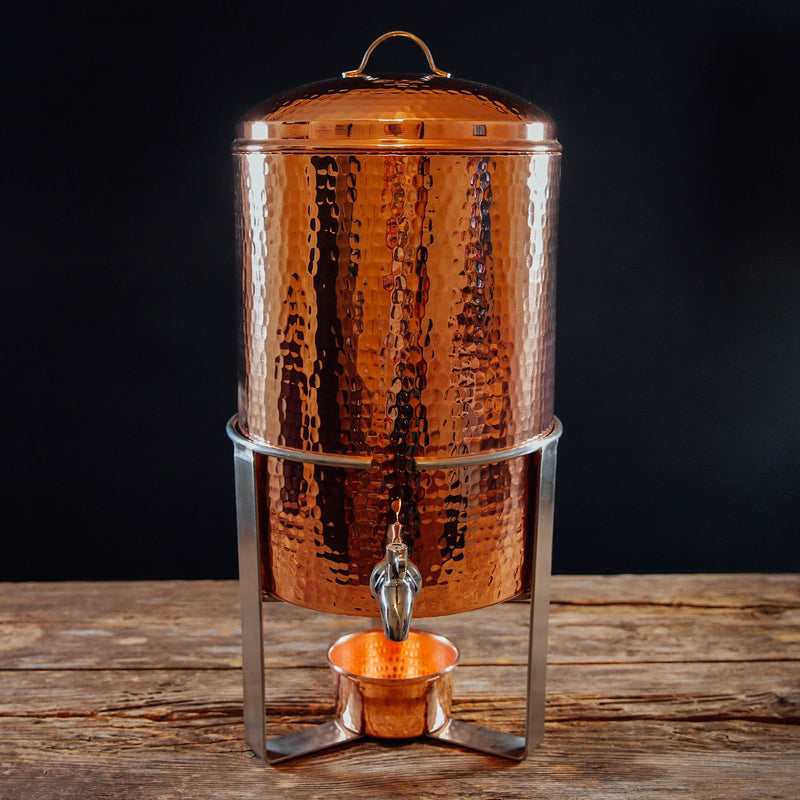 Copper Hot & Cold Beverage Dispenser-zoom-