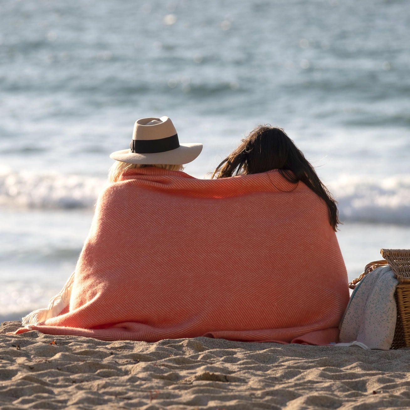 Herringbone Wool Picnic Blanket