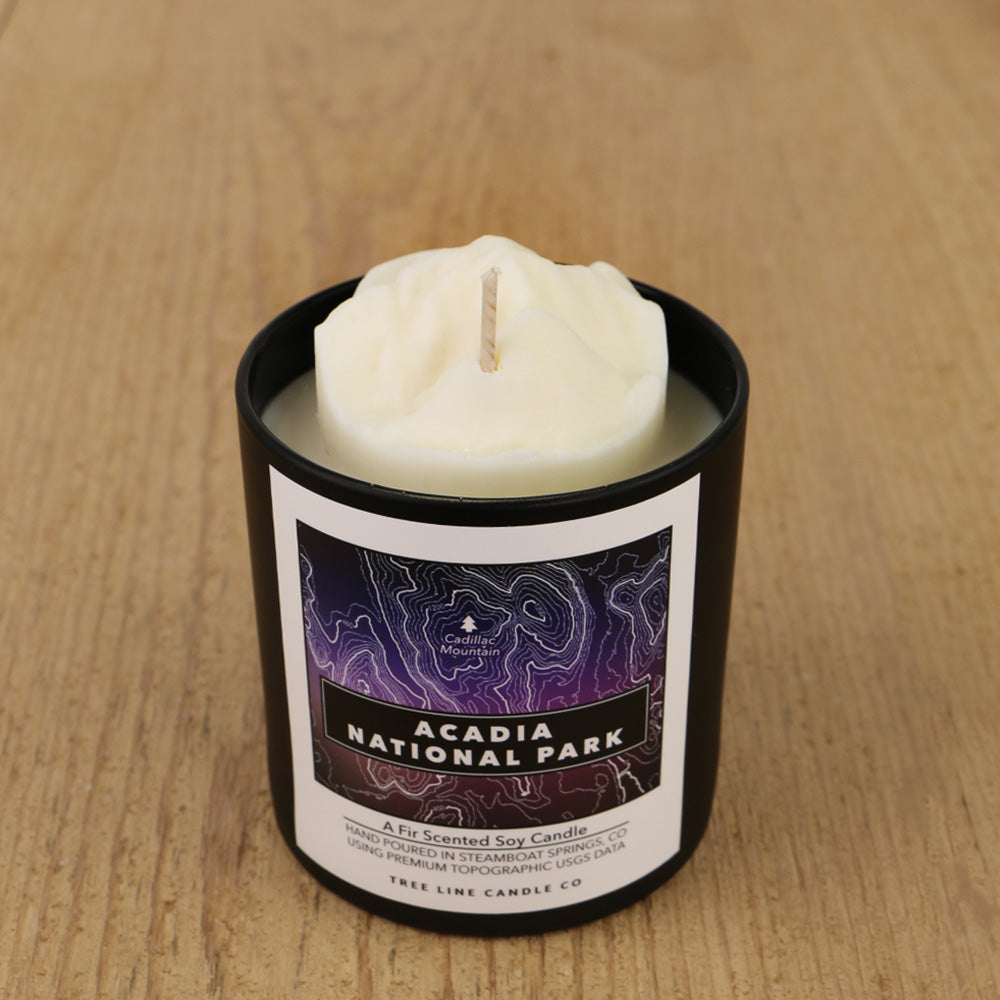 Acadia National Park Candle | 3D Cadillac Mountain Soy Candle-zoom-1