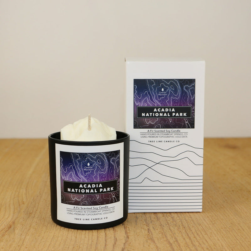Acadia National Park Candle | 3D Cadillac Mountain Soy Candle-zoom-