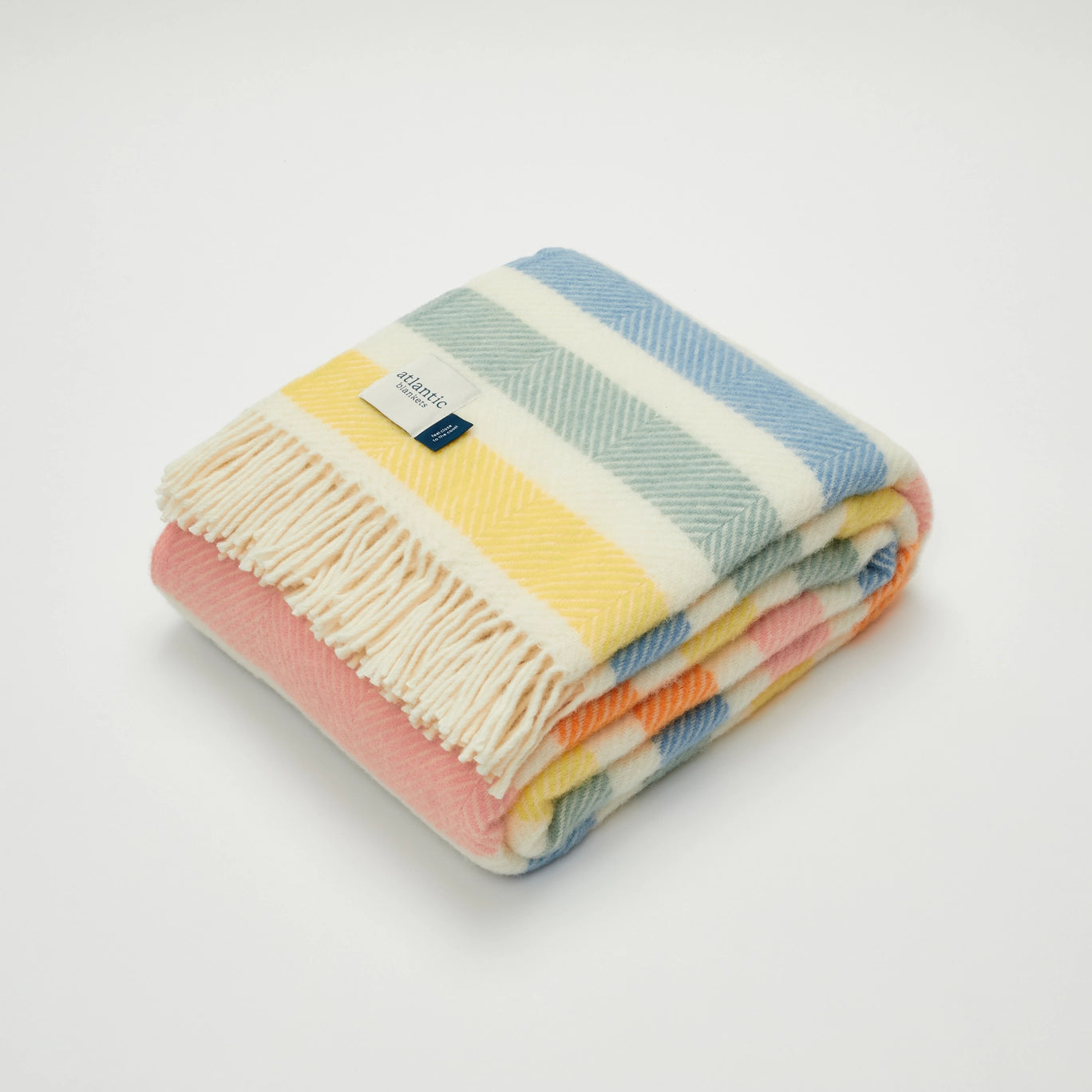 Candy Stripe Wool Blanket