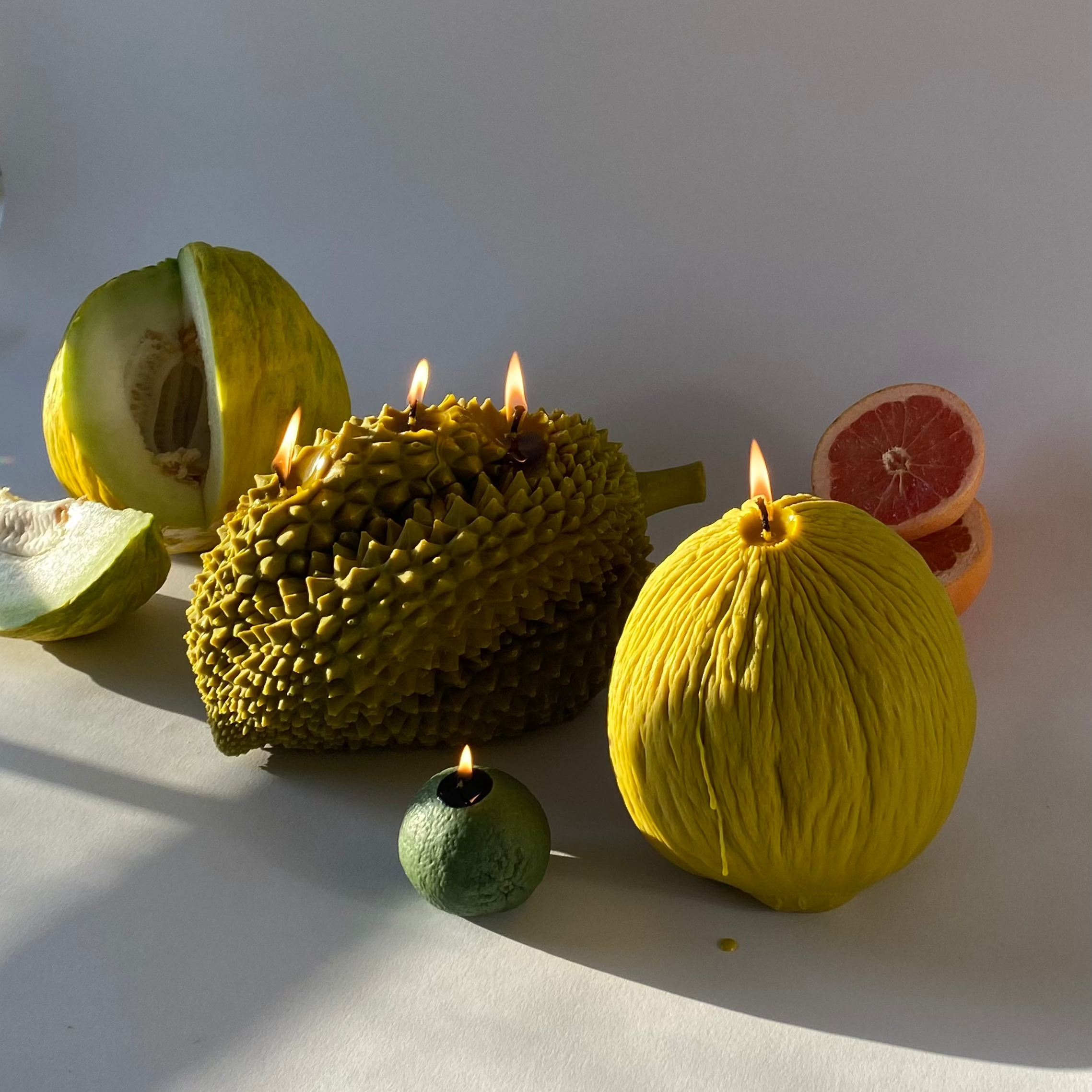 Casaba Melon Candle-zoom-10