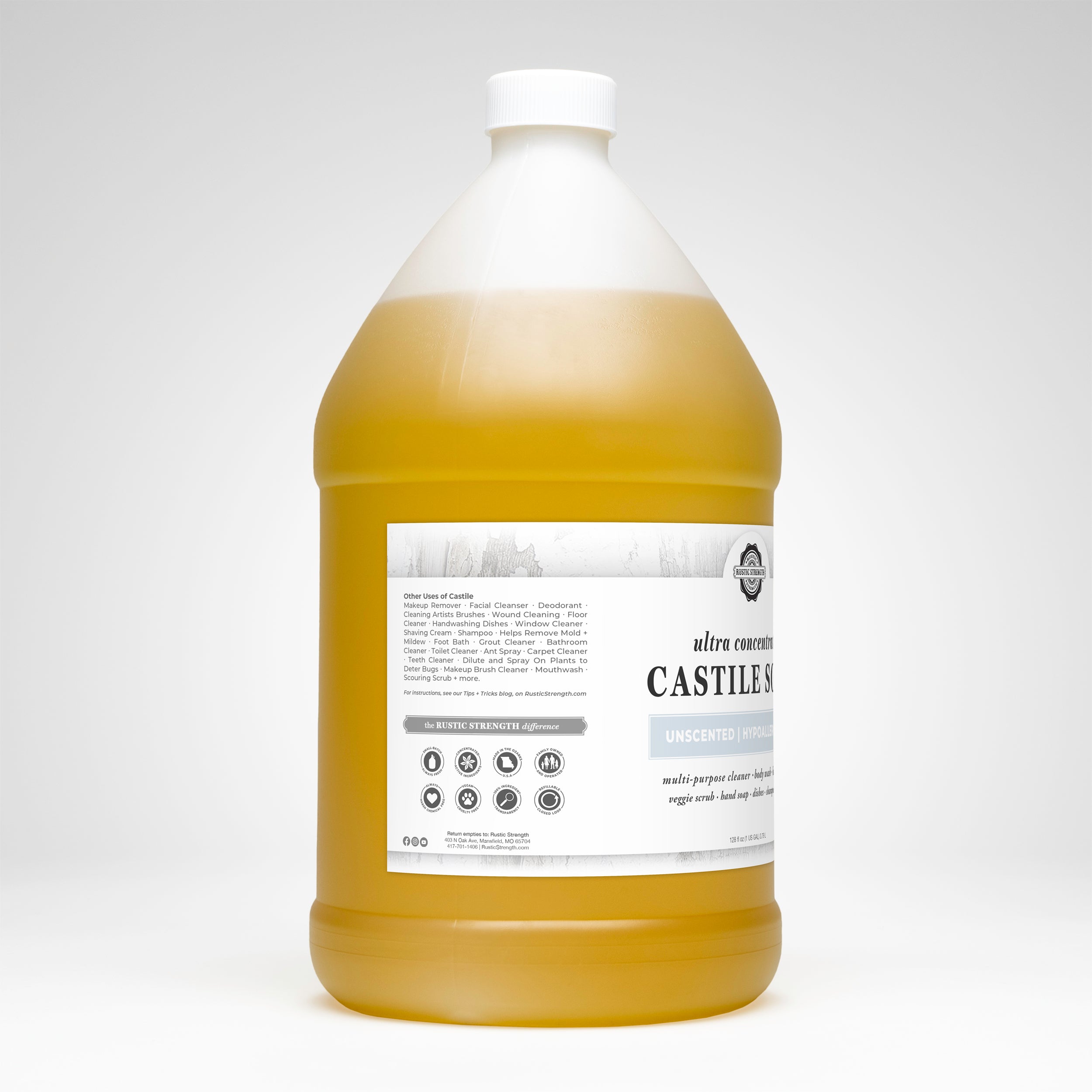 Castile Soap - Ultra Concentrate | Unscented-zoom-10