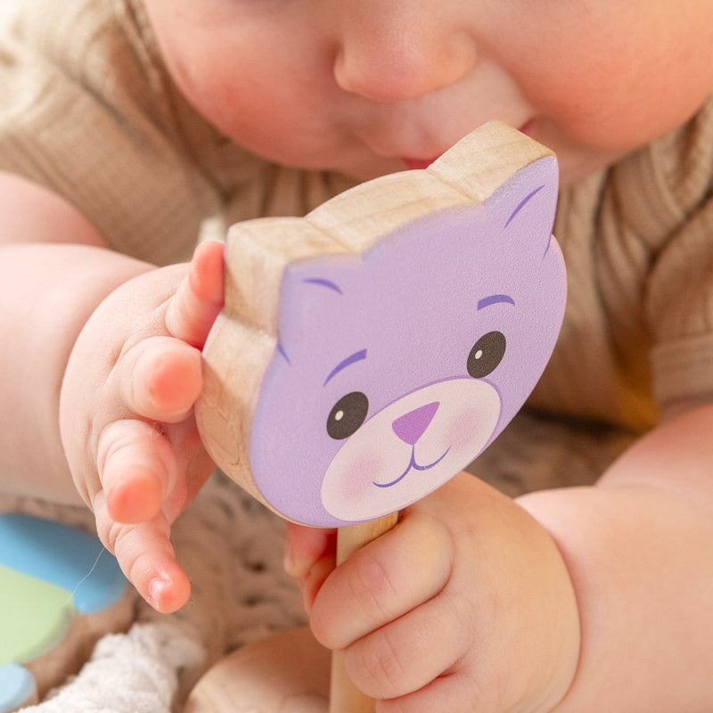Grasp & Giggle Bear Rattle-zoom-