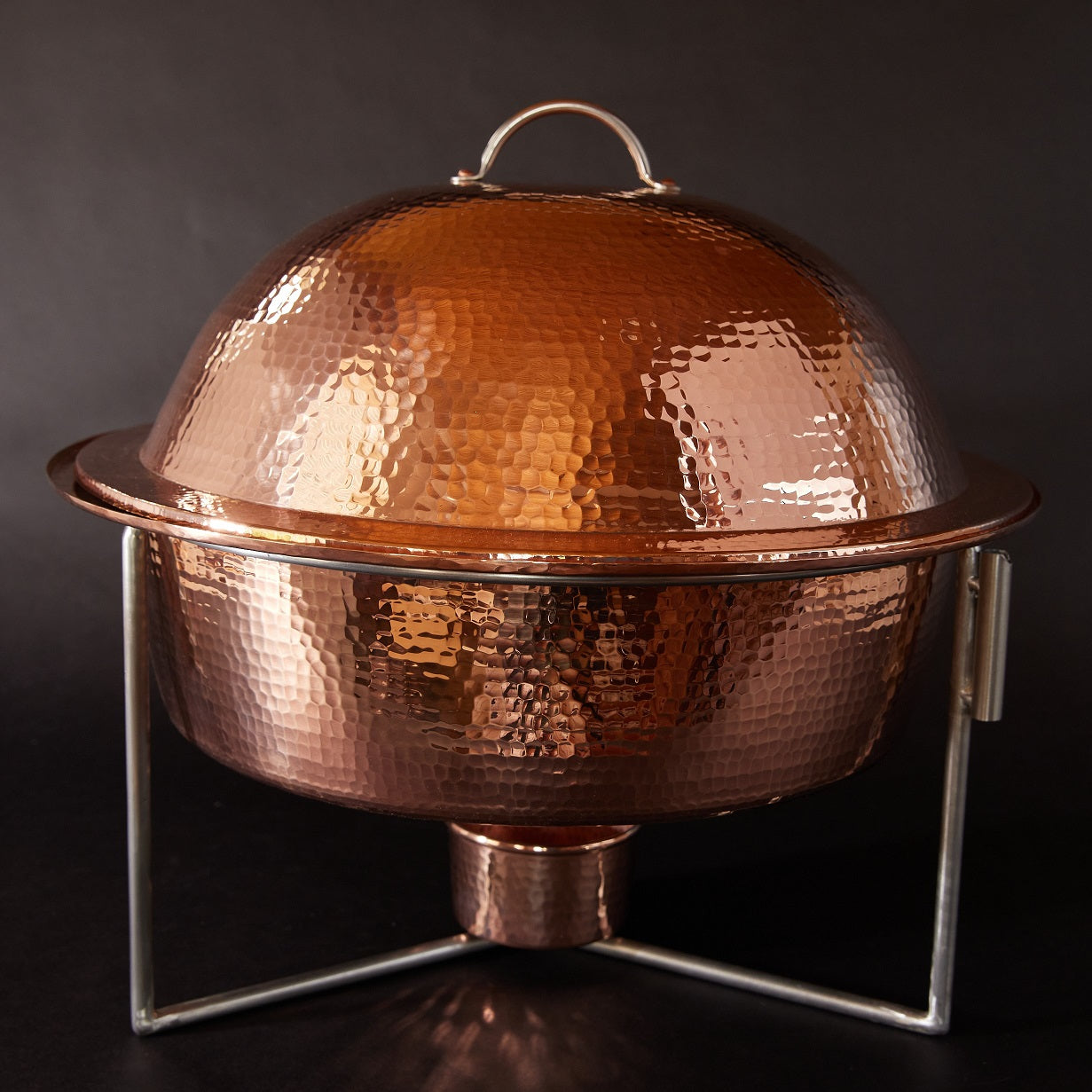 Copper Round Dome Chafers-zoom-1