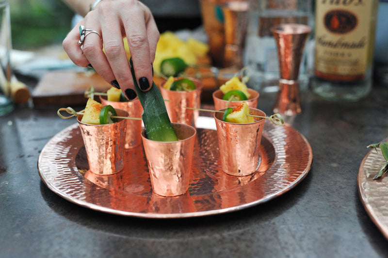 Thessaly 12 Copper Charger Plate-zoom-