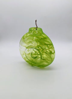 Chartreuse Green Hanging Ripple Vase - Aware House
