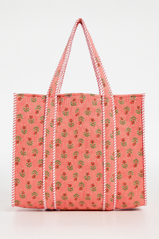 Pink Field Tote