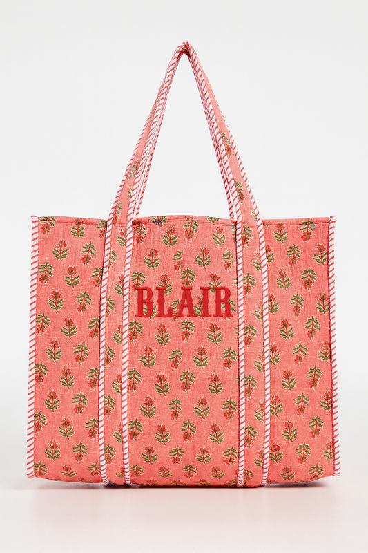 Pink Field Tote