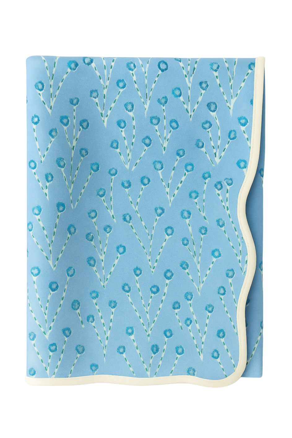 Capri Blue Fleurs Tablecloth-zoom-1