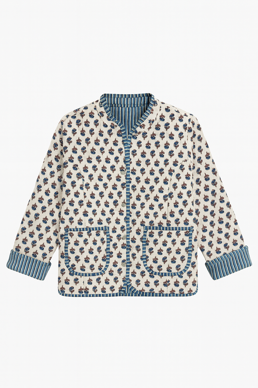 The Charlotte Jacket in Posy Cream