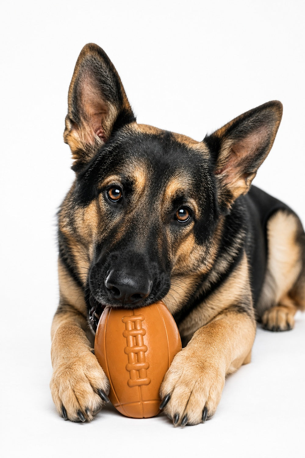 Football Dog Chew Toy & Treat Dispenser - USA Made | SodaPup-zoom-4