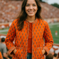 The Charlotte Jacket in Poppy Orange