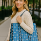 Blue & White Blooms Tote