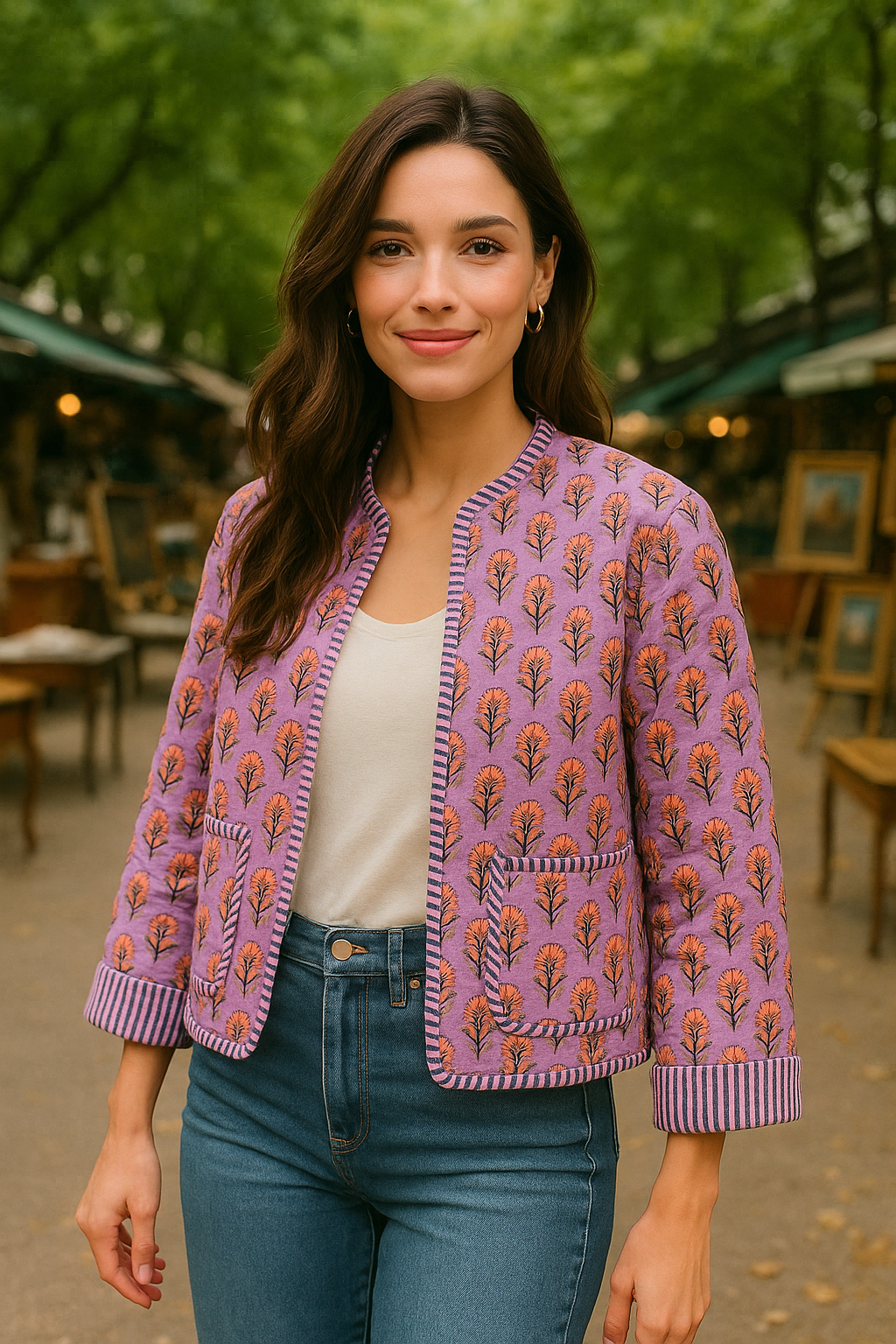 The Charlotte Jacket in Lavender Haze