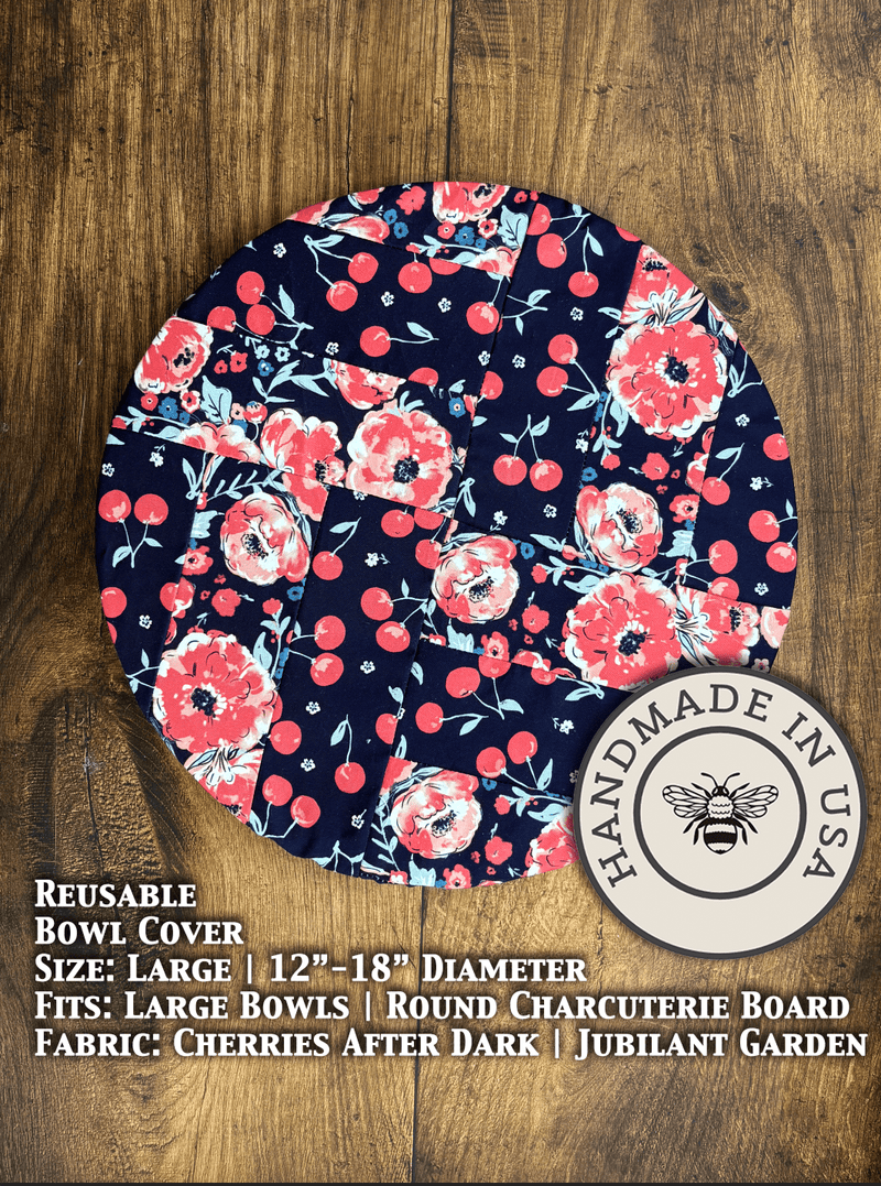 Large Reusable Cotton Bowl Cover | Eco-Friendly Kitchen Cover-zoom-