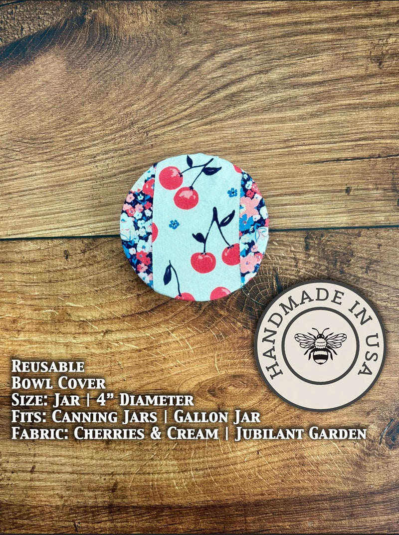 Reusable Cotton Jar & Bowl Covers | Eco-Friendly Kitchen Covers-zoom-