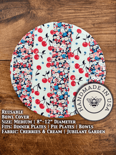 Medium Reusable Cotton Bowl & Banneton Cover | Eco-Friendly Kitchen Cover - Aware House - Five Oaks Farm -
