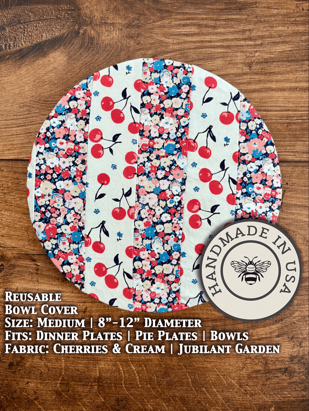 Medium Reusable Cotton Bowl & Banneton Cover | Eco-Friendly Kitchen Cover - Aware House - Five Oaks Farm -