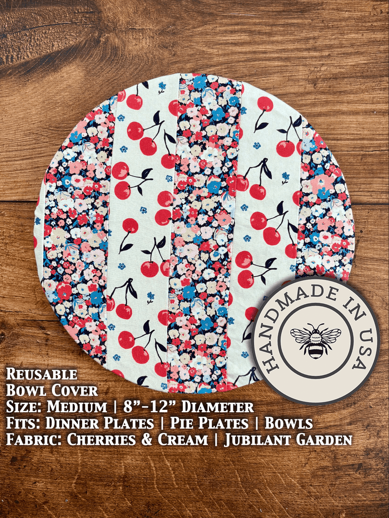 Medium Reusable Cotton Bowl & Banneton Cover | Eco-Friendly Kitchen Cover-zoom-