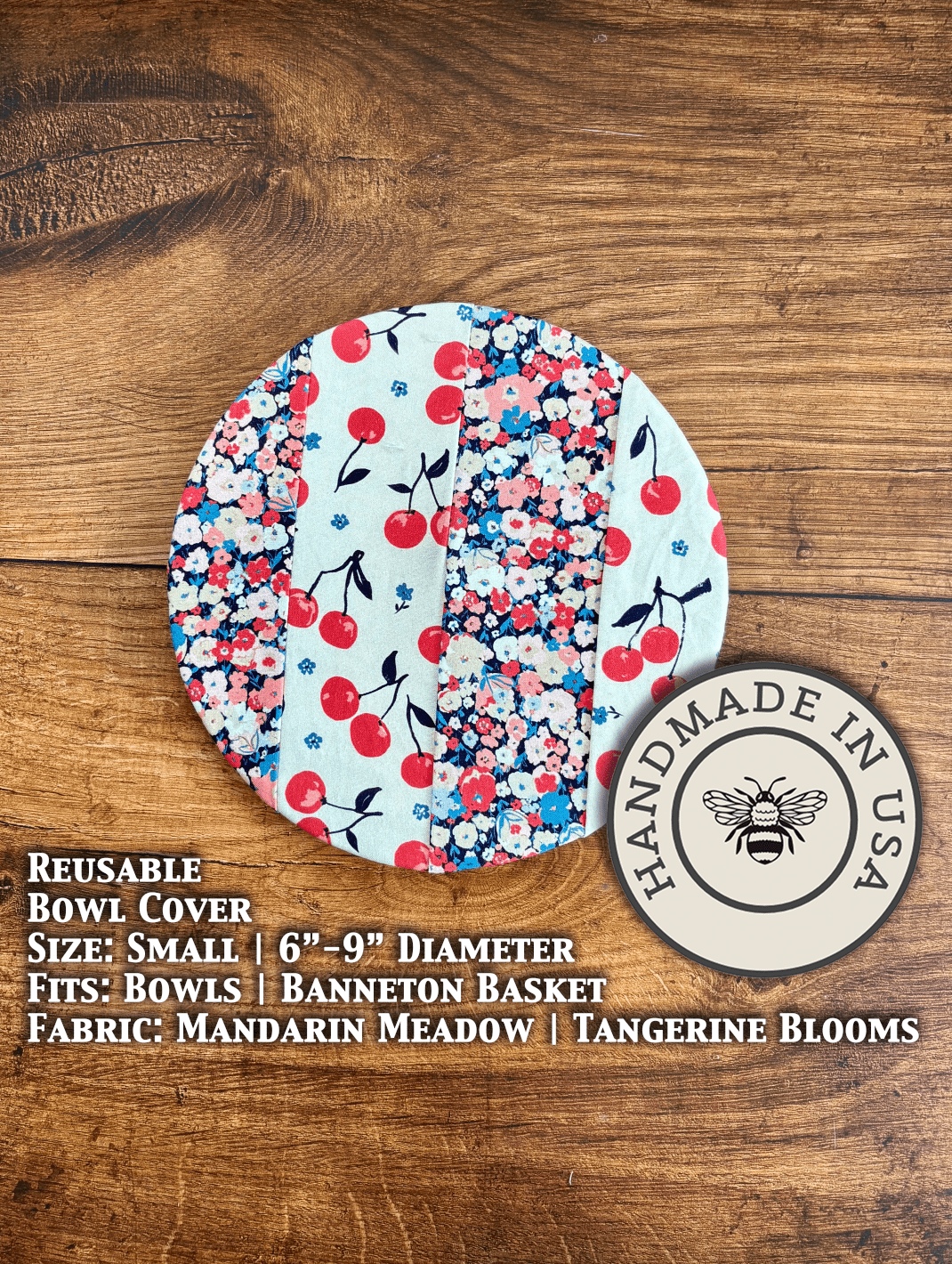 Small Reusable Cotton Bowl & Banneton Cover | Eco - Friendly Kitchen Cover - Aware House - Five Oaks Farm - 