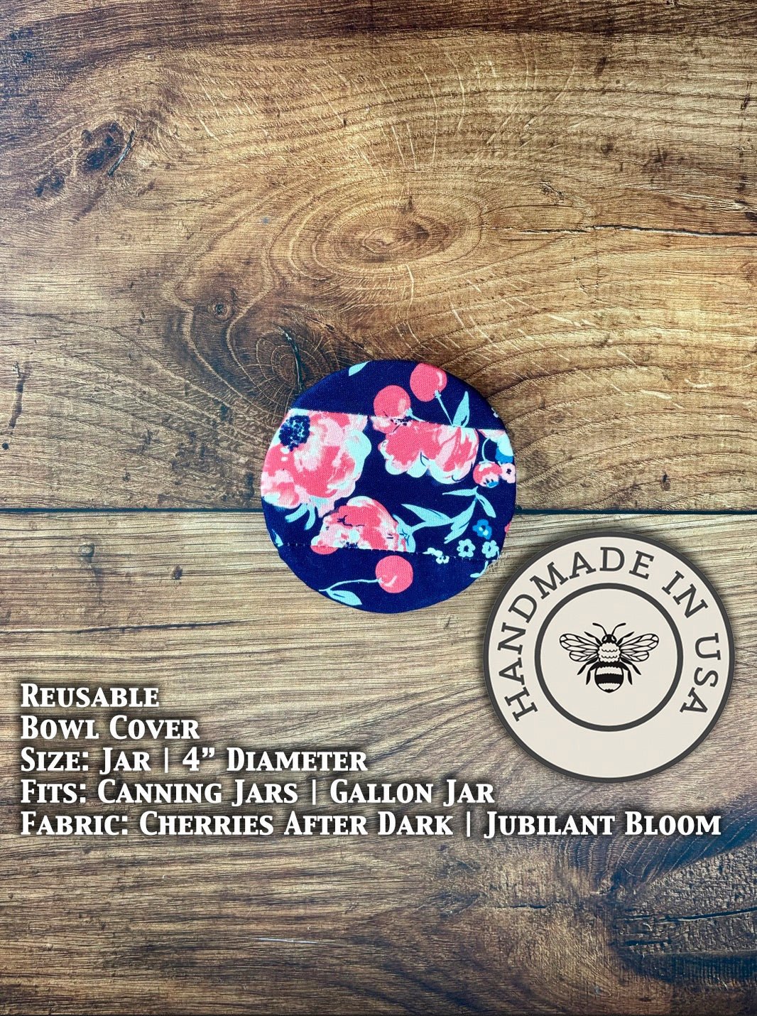 Reusable Cotton Jar & Bowl Covers | Eco-Friendly Kitchen Covers - Aware House - Five Oaks Farm -
