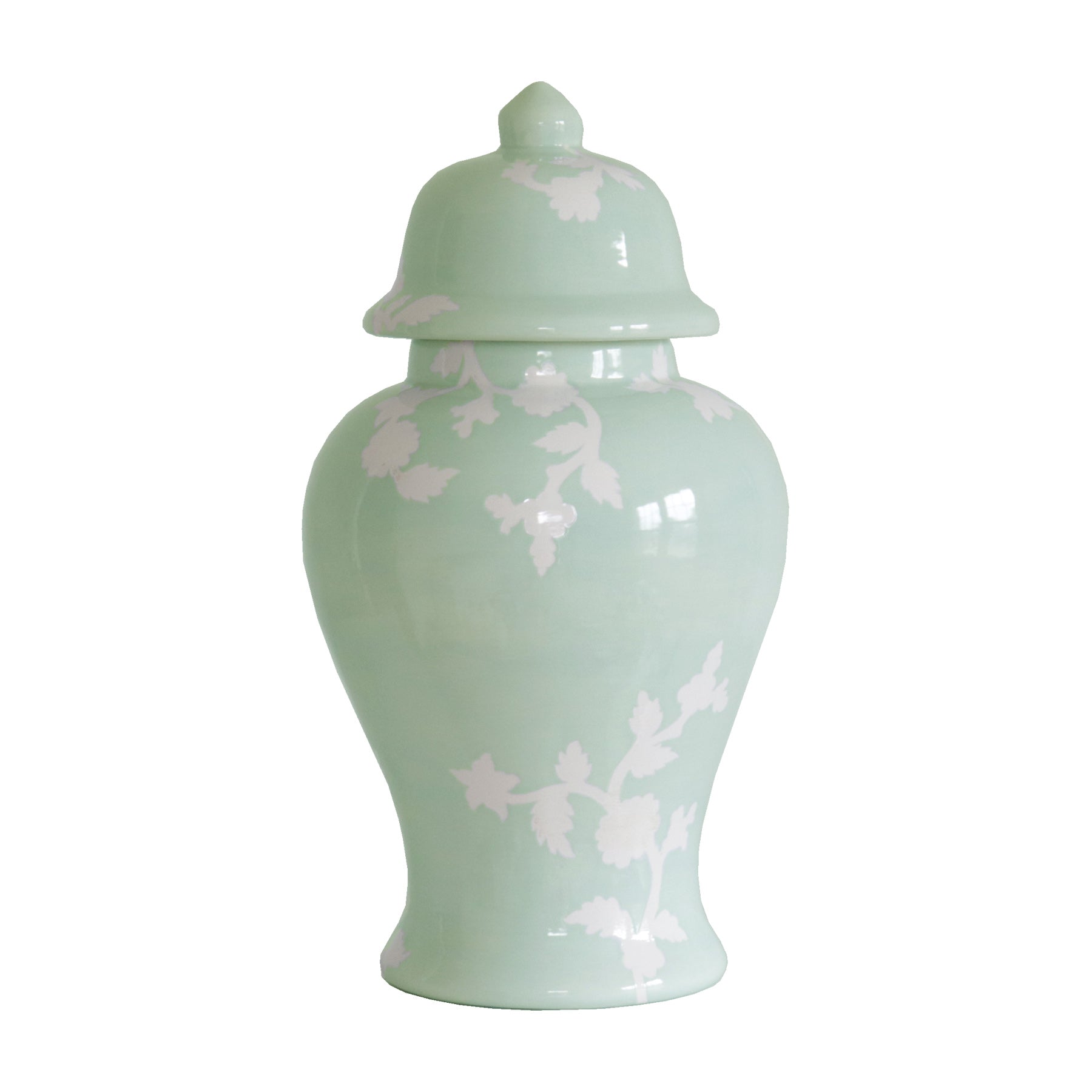 Chinoiserie Dreams Ginger Jars in Sea Glass - Aware House