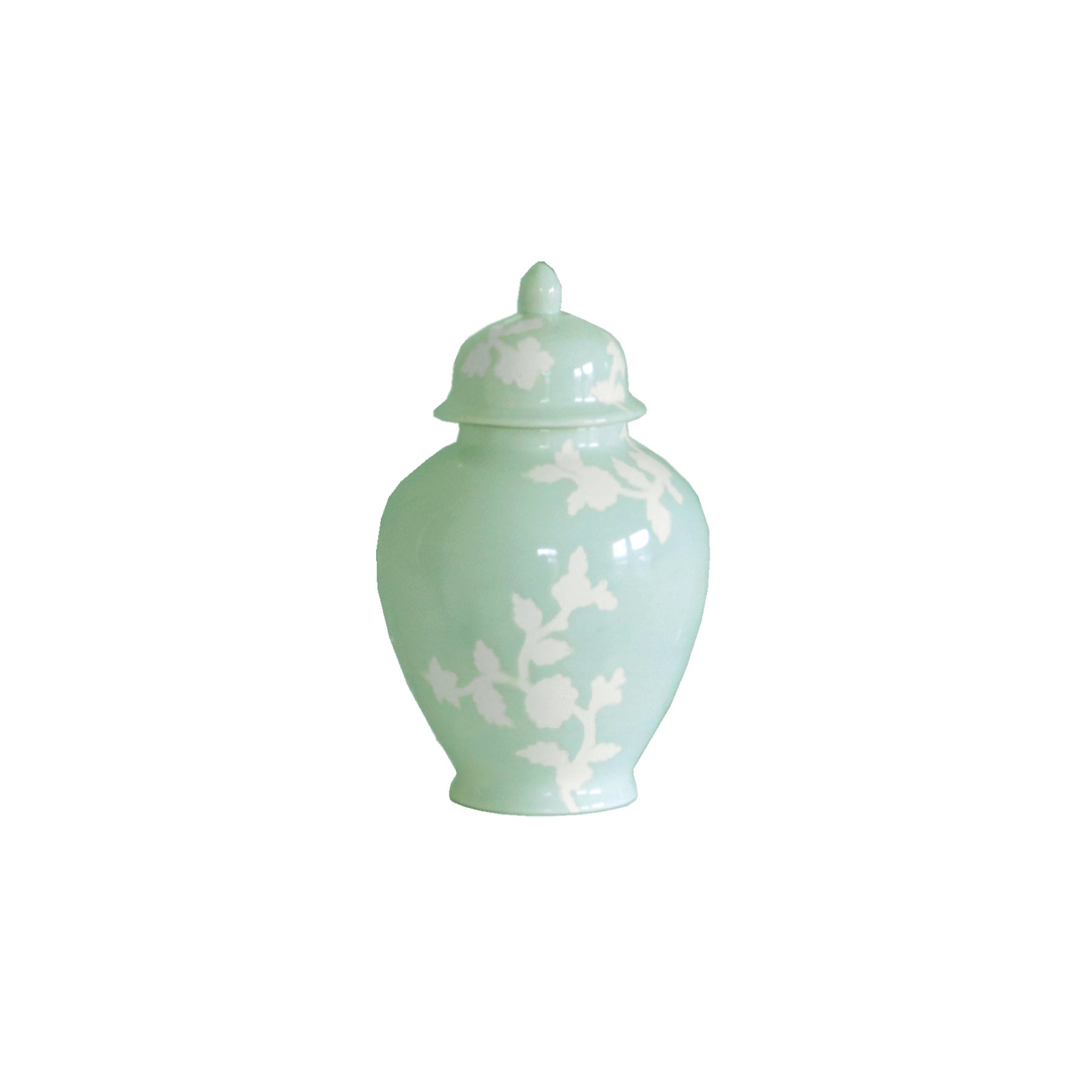 Chinoiserie Dreams Ginger Jars in Sea Glass - Aware House