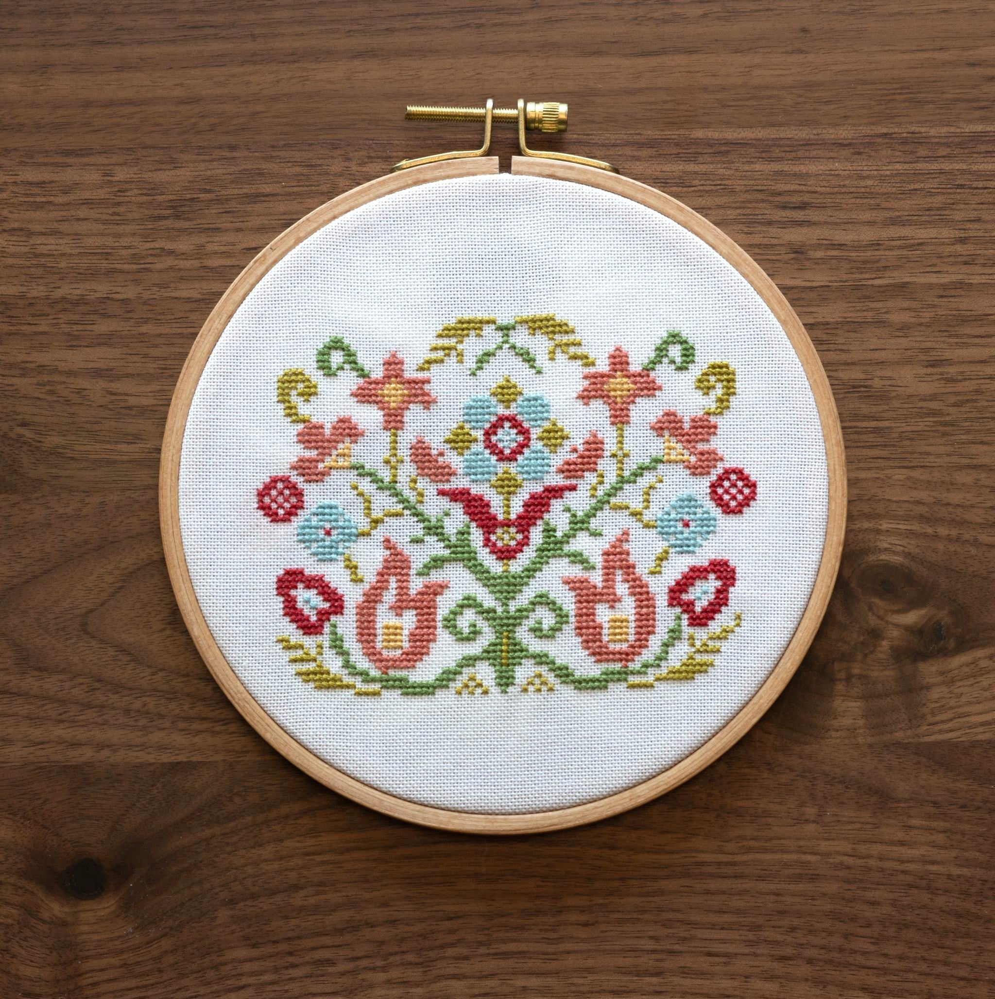 Clara's Garden Cross Stitch Hoop Kit-zoom-2