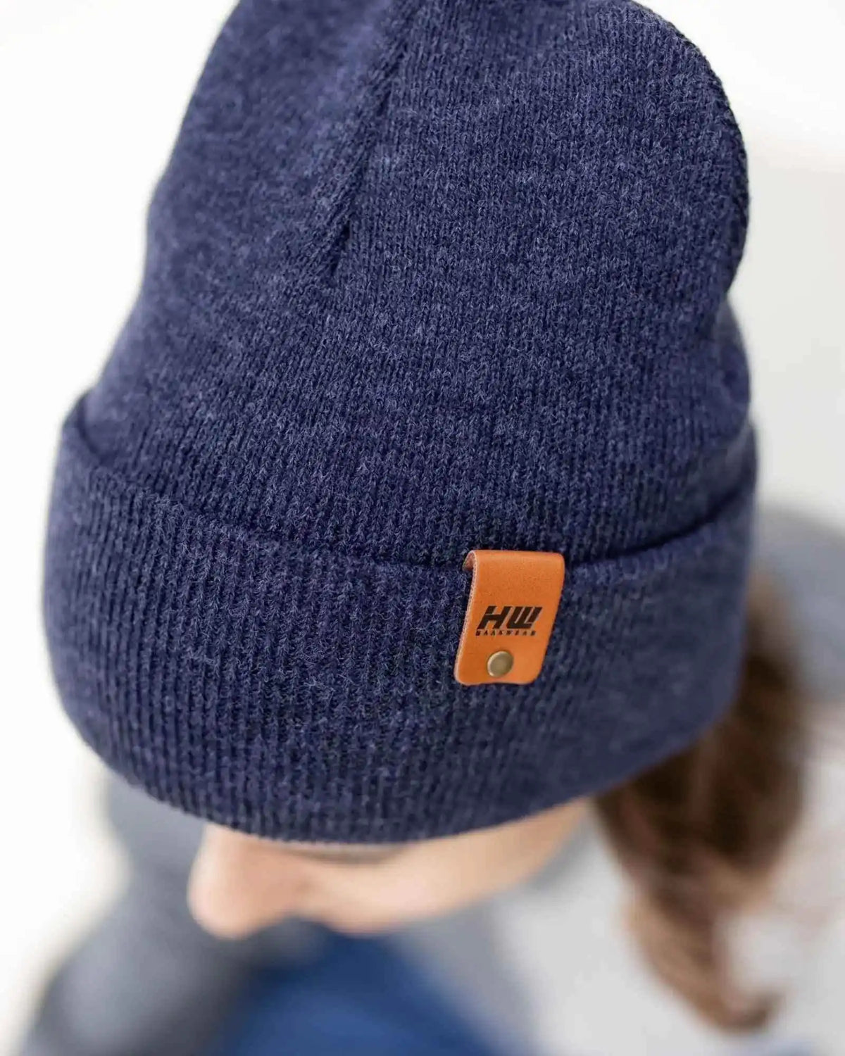 Classic Cuffed Beanie, Denim Blue - Aware House - HAAKWEAR USA -
