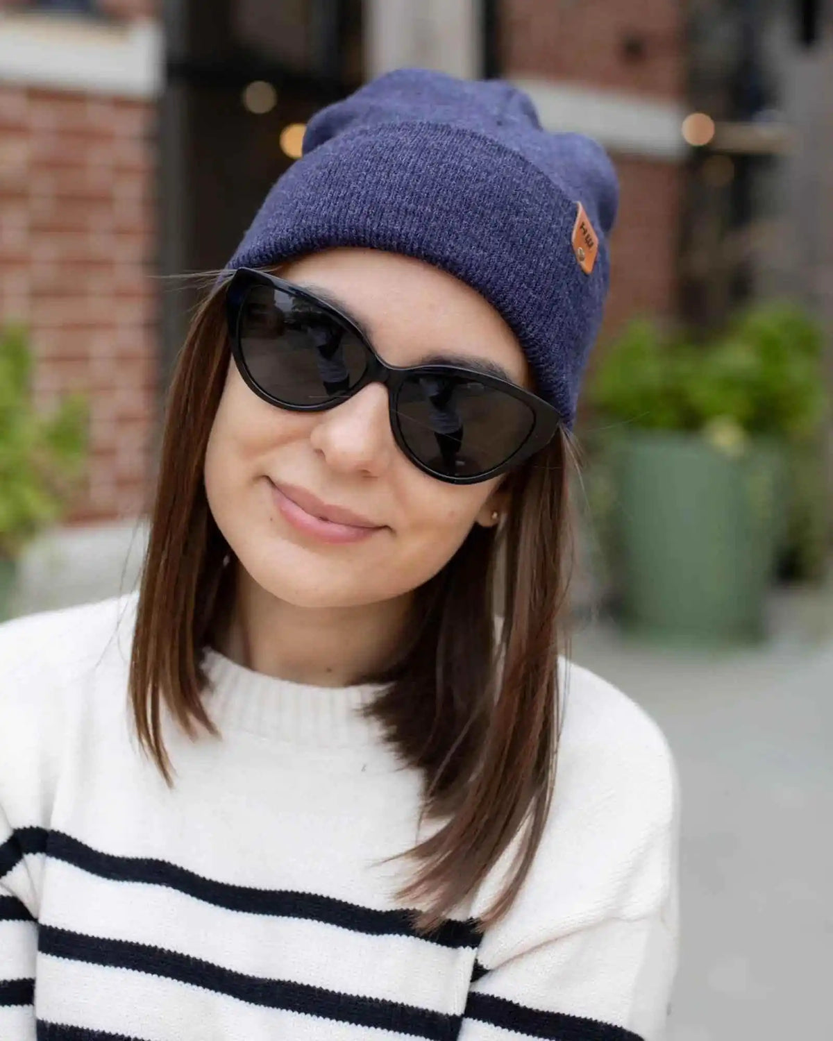 Classic Cuffed Beanie, Denim Blue - Aware House - HAAKWEAR USA -